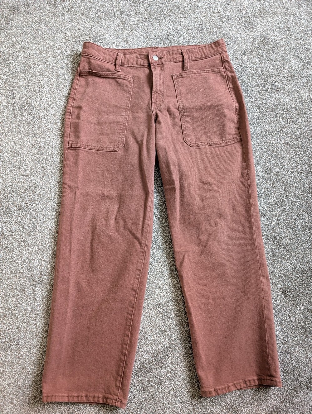 Old Navy High-Rise O.G. Loose Mauve Pink Jeans 12 Petite
